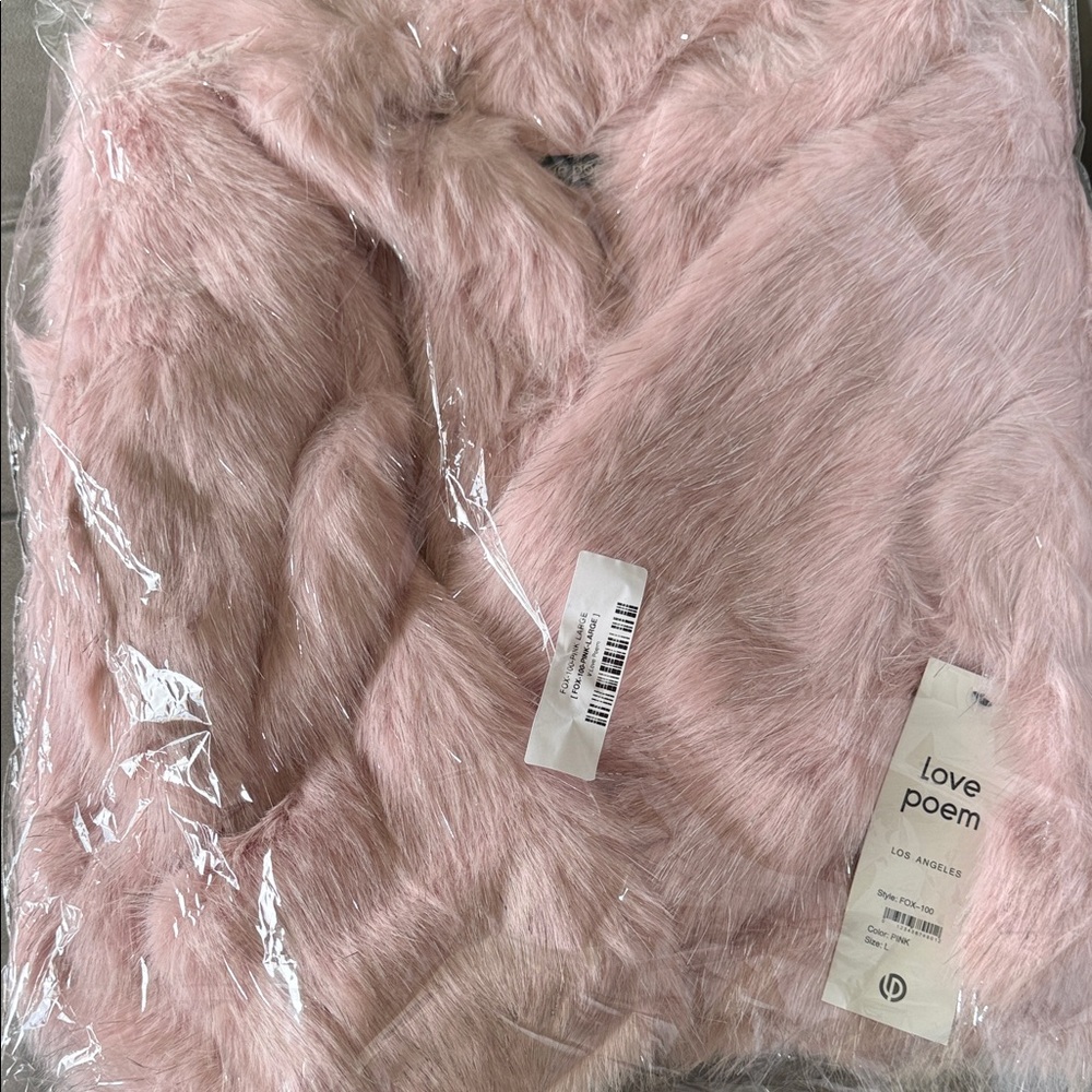 Price is Firm Chic Light Pink Teddy Jacket - Picture 7 of 8